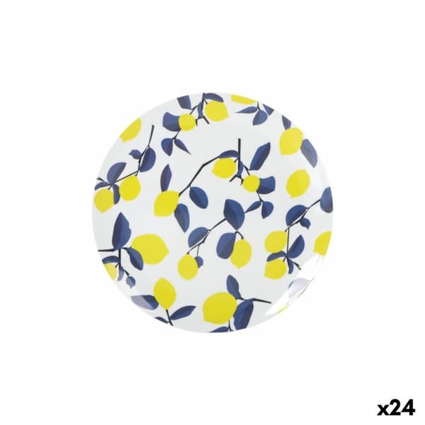 Litteä Lautanen La Mediterránea Sitruuna 25,5 cm (24 osaa)