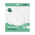 Miniatyrbild 2 av 3: Tallriksset Algon Plast 20,5 cm 20,5 x 3 cm 12 Delar (18 antal)