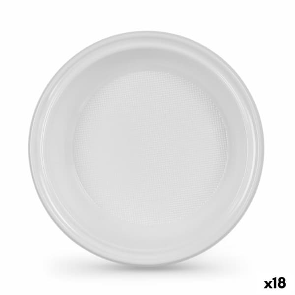 Tallriksset Algon Plast 20,5 cm 20,5 x 3 cm 12 Delar (18 antal)