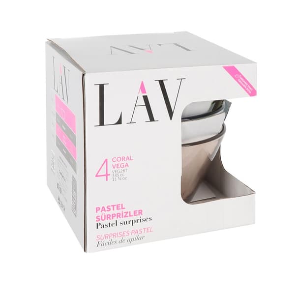 Snackskål LAV 345 ml ø 12 x 6,1 cm 4 Dele (6 enheder)