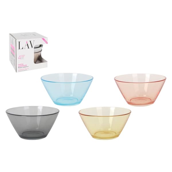 Snackskål LAV 345 ml ø 12 x 6,1 cm 4 Dele (6 enheder)