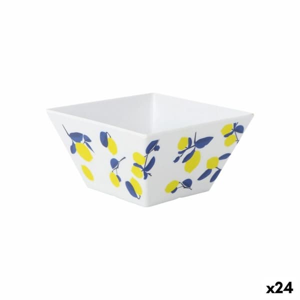 Snackskål La Mediterránea Citron 13 x 13 x 7 cm (24 enheder)