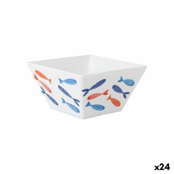 Snackskål La Mediterránea Fisk 13 x 13 x 7 cm (24 enheder)