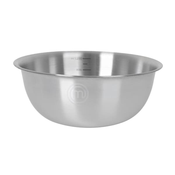 Skål MasterChef Rustfrit stål 1,2 L 19 x 7,5 cm (24 enheder)