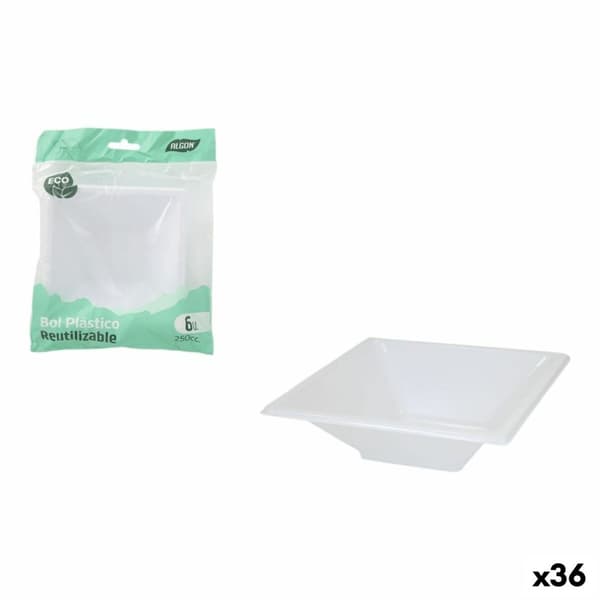 Alkuruokasetti Algon Muovinen 250 ml 12 x 12 x 2 cm 6 Kappaletta (36 Osaa)
