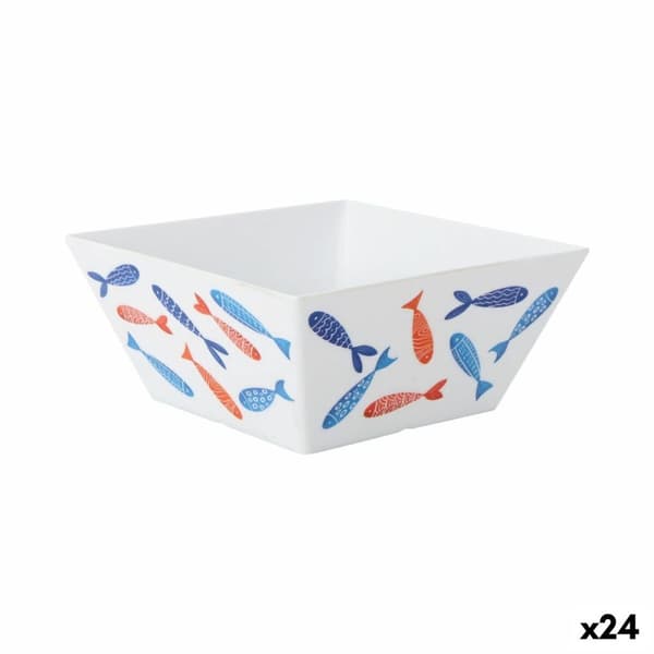 Snack Kulho La Mediterránea Kalat 18 x 18 x 8 cm (24 osaa)