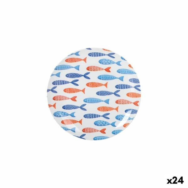 Jälkiruokalautanen La Mediterránea 20 cm Kalat (24 osaa)