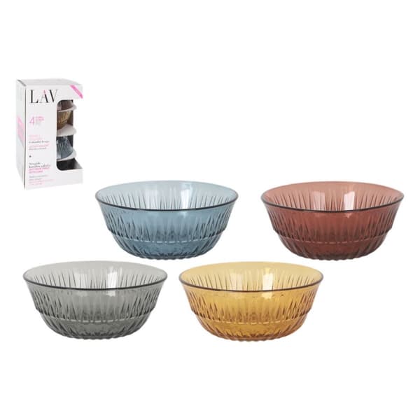 Snacksskål LAV Alinda 345 ml 12,3 x 5,1 cm 4 Delar (6 antal)