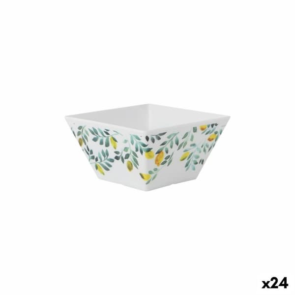 Snackskål La Mediterránea Citron 13 x 13 x 7 cm (24 enheder)