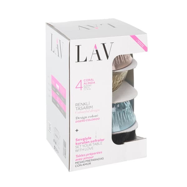 Snacksskål LAV 345 ml 12,3 x 5,1 cm 4 Delar (6 antal)