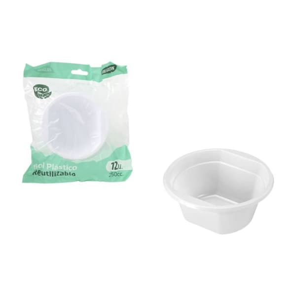 Alkuruokasetti Algon Muovinen 250 ml 12 x 12 x 5 cm 12 Kappaletta (24 osaa)