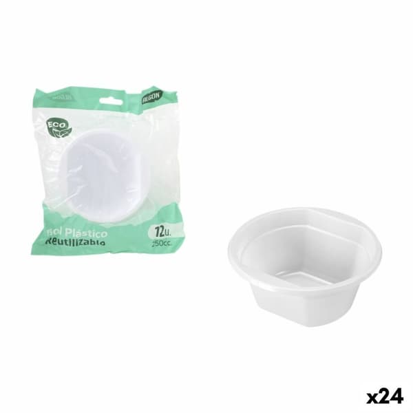 Alkuruokasetti Algon Muovinen 250 ml 12 x 12 x 5 cm 12 Kappaletta (24 osaa)