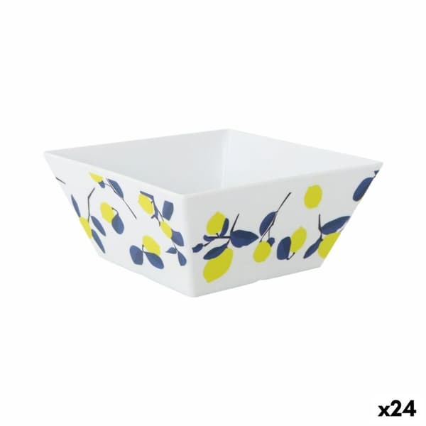 Snackskål La Mediterránea Citron 18 x 18 x 8 cm (24 enheder)