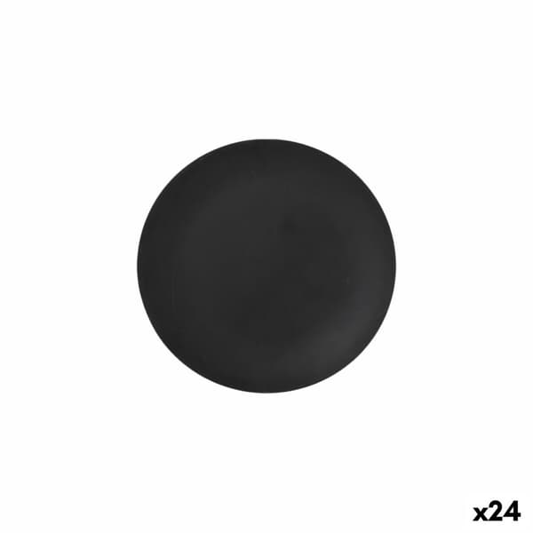Jälkiruokalautanen La Mediterránea Musta 20 cm (24 osaa)