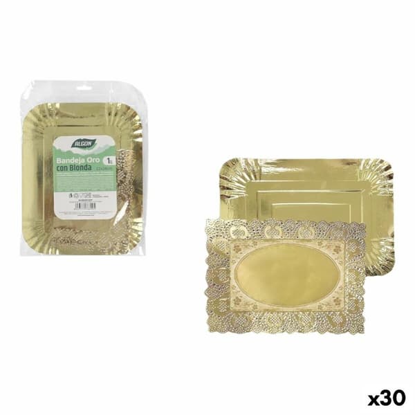 Snacksbricka Algon Rektangulär 22 x 28 cm (30 antal)