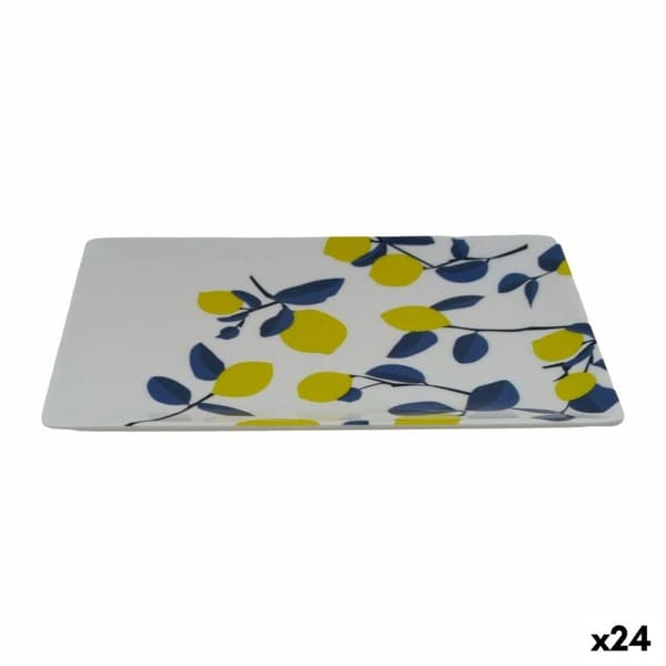 Snacksbricka La Mediterránea Citron 20 x 13 x 2 cm (24 antal)