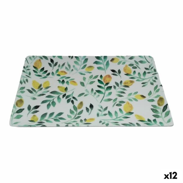 Snack bakke La Mediterránea Citron 30 x 20 x 2,5 cm (12 enheder)