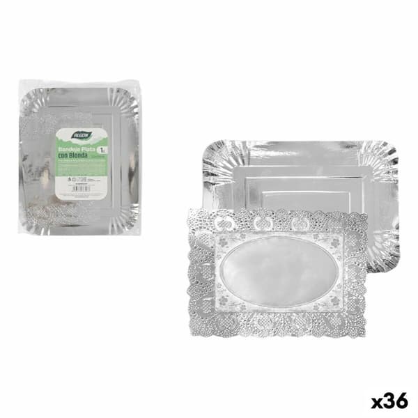 Snack bakke Algon Rektangulær 32 x 39 cm (36 Enheder)