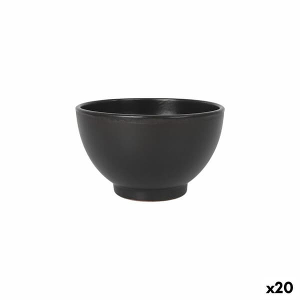 Skål Azofra Sort 15 x 15 x 9 cm (20 enheder)