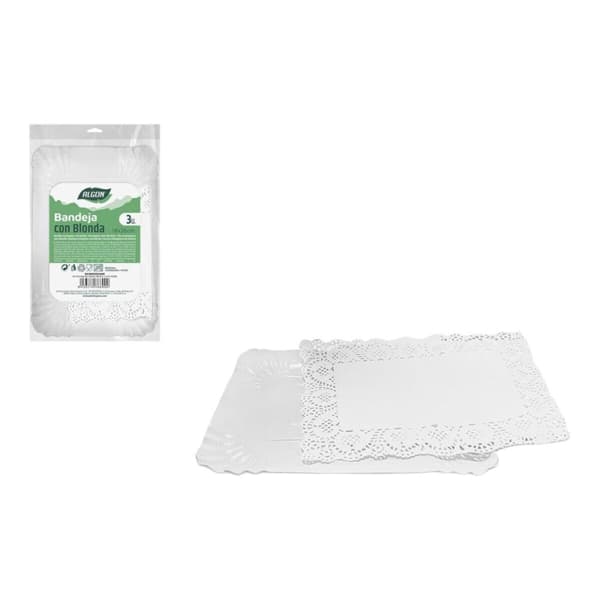 Madbakke-sæt Algon Rektangulær 18 x 26 cm 3 Dele (24 enheder)