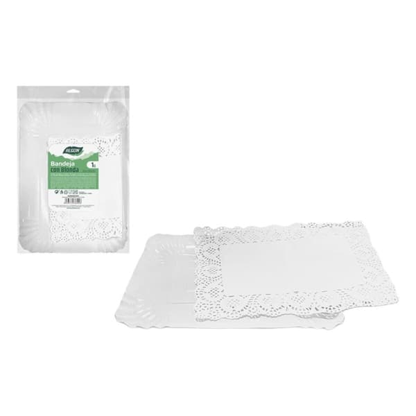 Snack bakke Algon Rektangulær 26 x 36 cm (30 enheder)