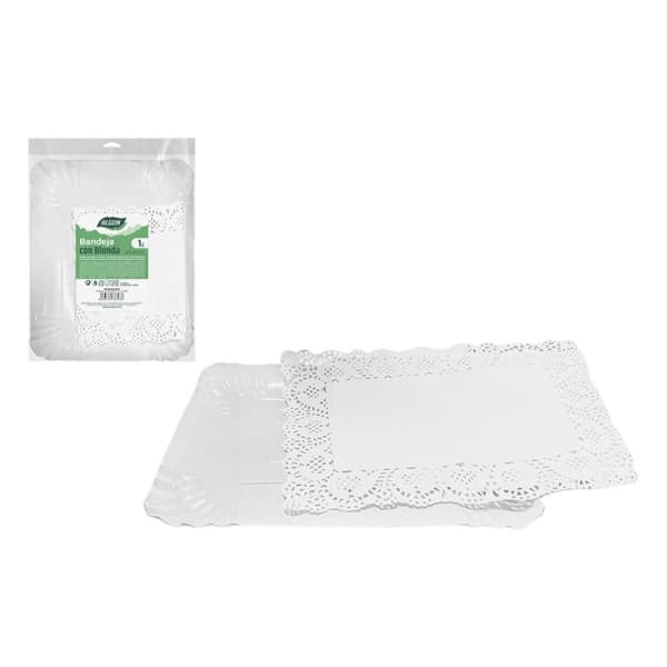 Snack bakke Algon Rektangulær 32 x 39 x 1 cm 32 x 39 cm (36 Enheder)