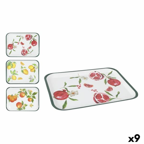 Bakke La Mediterránea 42 x 31 cm Frugter 9 enheder