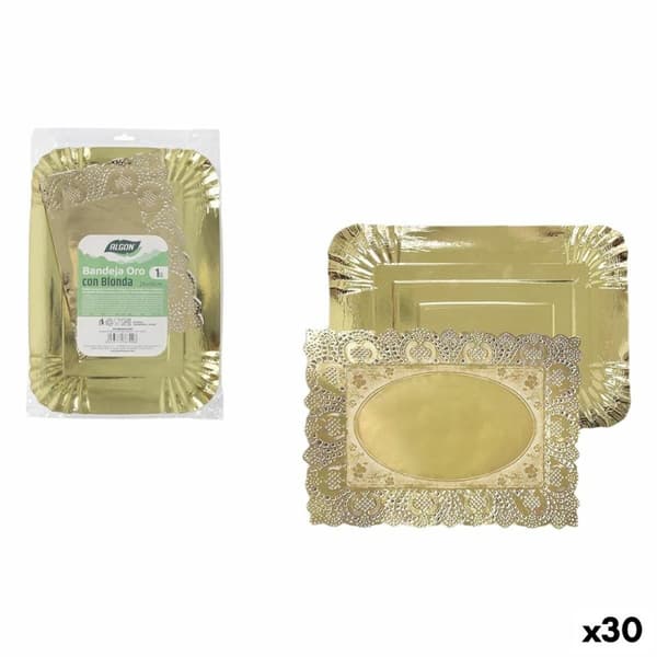 Snack bakke Algon Rektangulær 26 x 35 cm (30 enheder)