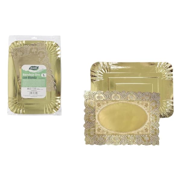 Snack bakke Algon Rektangulær 26 x 35 cm (30 enheder)