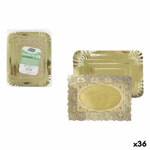 Snacksbrett Algon Rektangulær 32 x 39 cm (36 Enheter)