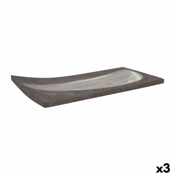 Snacksbrett Krakatoa Rektangulær 24 x 12 x 1 cm (3 enheter)