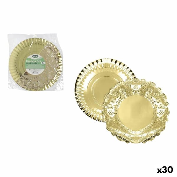 Snacksbrett Algon Sirkulær 35 cm (30 enheter)
