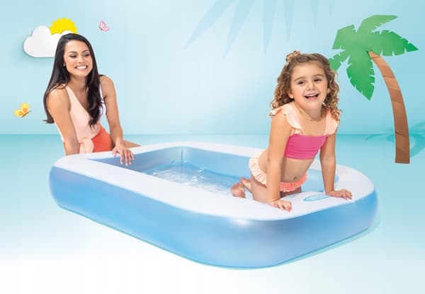 Lastenallas 166 x 100 x 25 puhallettava #57403NP INTEX