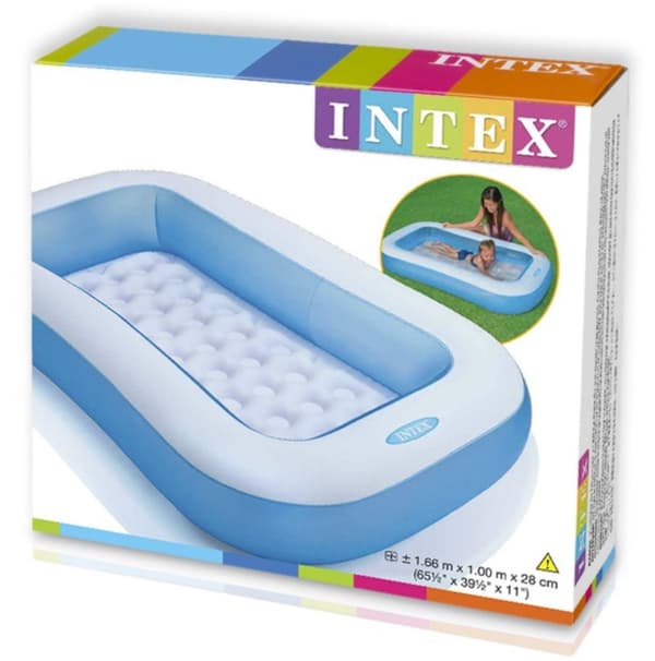 Lastenallas 166 x 100 x 25 puhallettava #57403NP INTEX