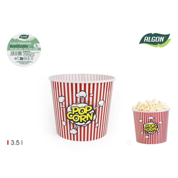 Astia popcornin tarjoilemiseen Algon 3,5 L 20 x 17 cm (24 osaa)