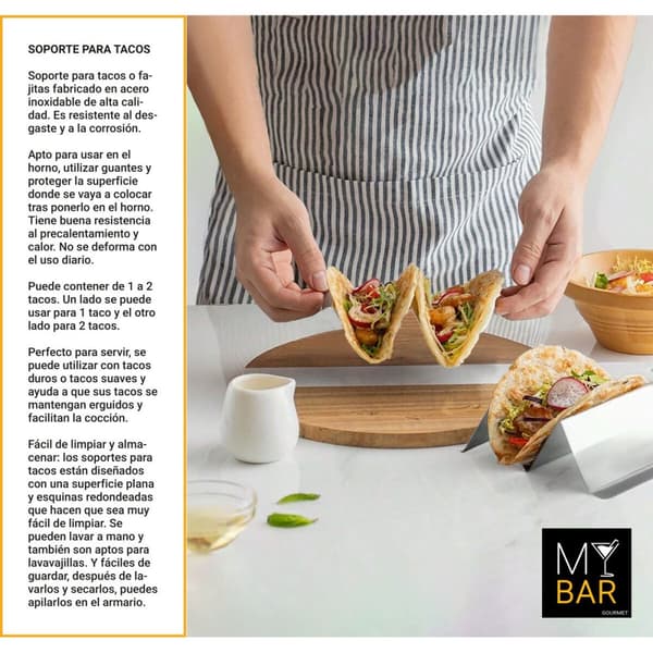 Taco holder My Bar 14 x 10 x 5 cm (24 enheter)