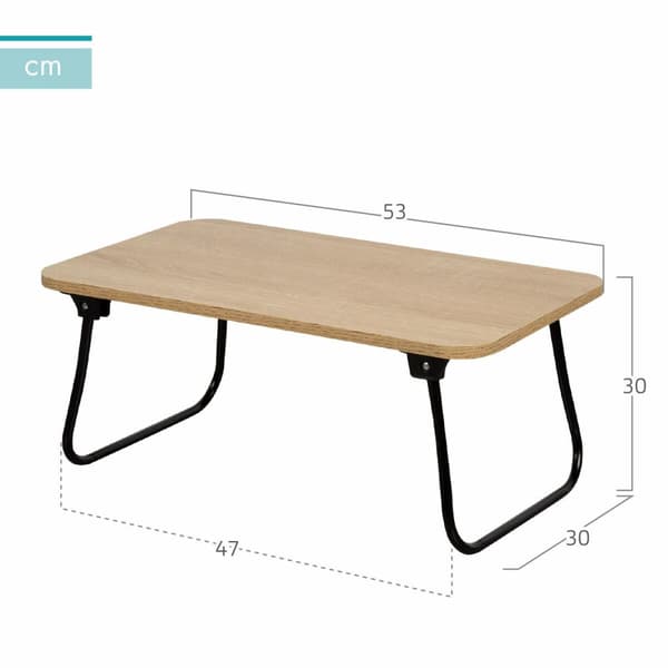 Sammenleggbar Brett for Seng Max Home Tre Stål Melamin 53 x 22 x 30 cm 2 enheter