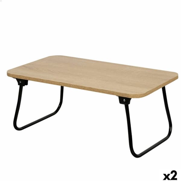 Sammenleggbar Brett for Seng Max Home Tre Stål Melamin 53 x 22 x 30 cm 2 enheter