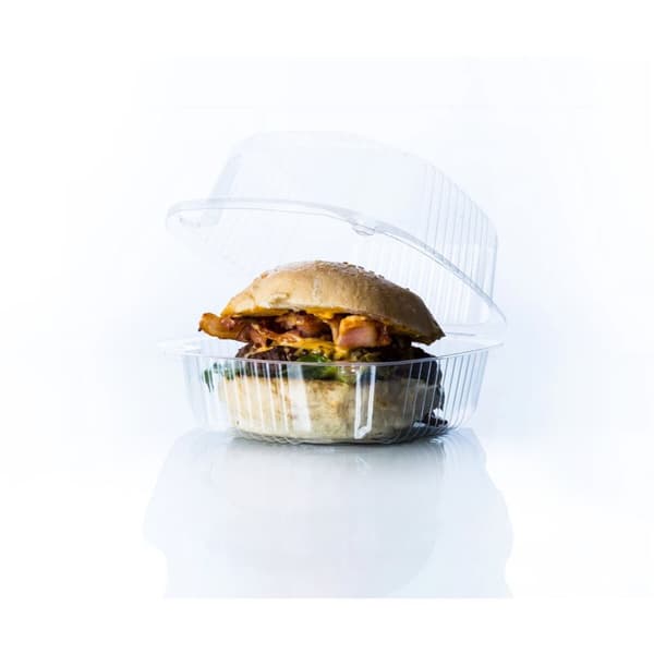 Uudelleen käytettävä ruoka-alustat Algon BURGER 13 x 13 x 6,9 cm (5 Kappaletta) (24 osaa)