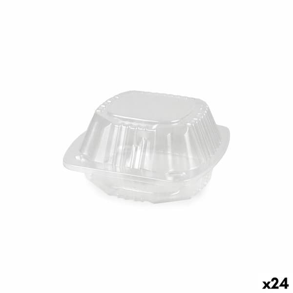 Uudelleen käytettävä ruoka-alustat Algon BURGER 13 x 13 x 6,9 cm (5 Kappaletta) (24 osaa)