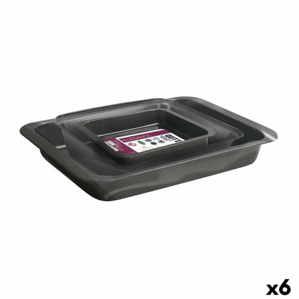 Bakkesæt Quttin 28,5 x 19,5 cm 34 x 24 cm 42 x 29 cm 3 Dele (6 enheder)