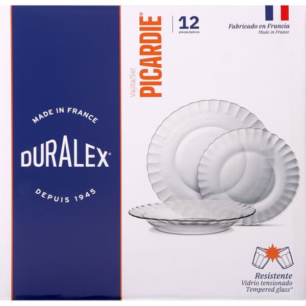 Matservis Duralex Picardie Transparent 12 Delar (2 antal)