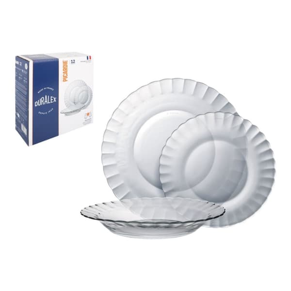 Matservis Duralex Picardie Transparent 12 Delar (2 antal)