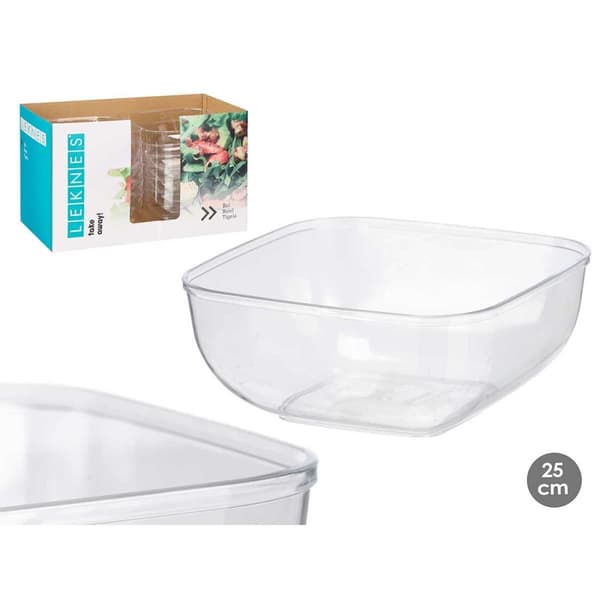 Tallriksset Leknes CK80688-1 Transparent Plast 5 L 25,5 x 12,3 x 25,5 cm (12 antal)