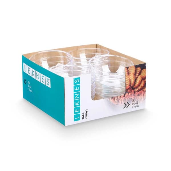 Skålset Leknes CK80678 Transparent Plast 700 ml 15,2 x 7 x 15,2 cm (24 antal)
