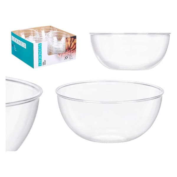 Skålset Leknes CK80678 Transparent Plast 700 ml 15,2 x 7 x 15,2 cm (24 antal)