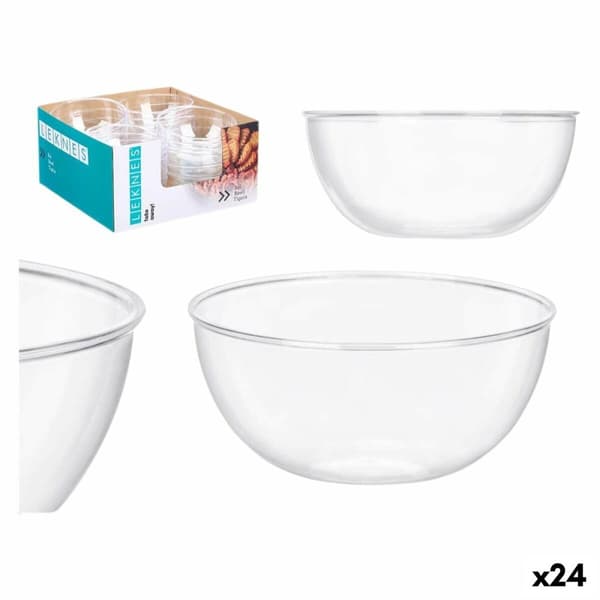 Skålset Leknes CK80678 Transparent Plast 700 ml 15,2 x 7 x 15,2 cm (24 antal)
