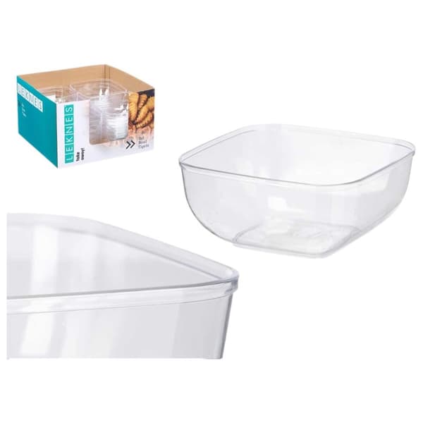 Skålset Leknes CK80688 Transparent Plast 800 ml 15,3 x 7 x 15,3 cm (24 antal)