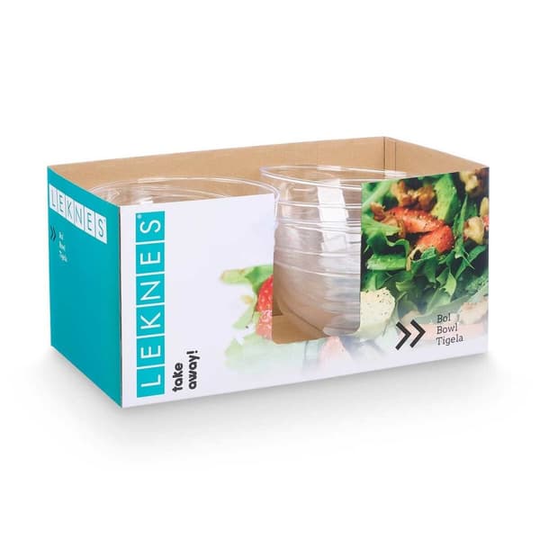Tallriksset Leknes CK80678-1 Transparent Plast 25,5 x 12,5 x 25,5 cm (12 antal)
