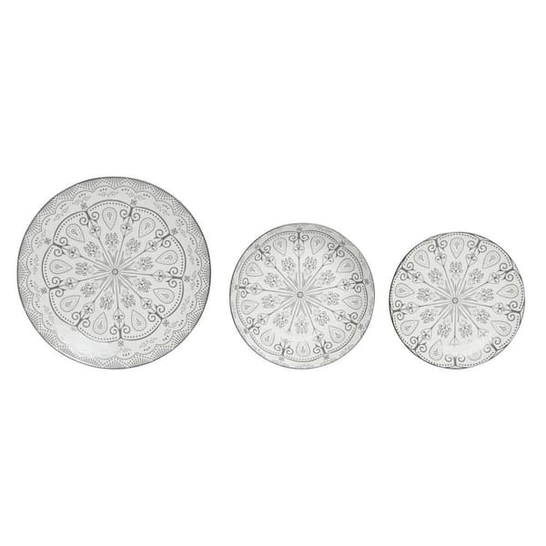 Spisestel Home ESPRIT Lysegrå Porcelæn Scandi 18 Dele